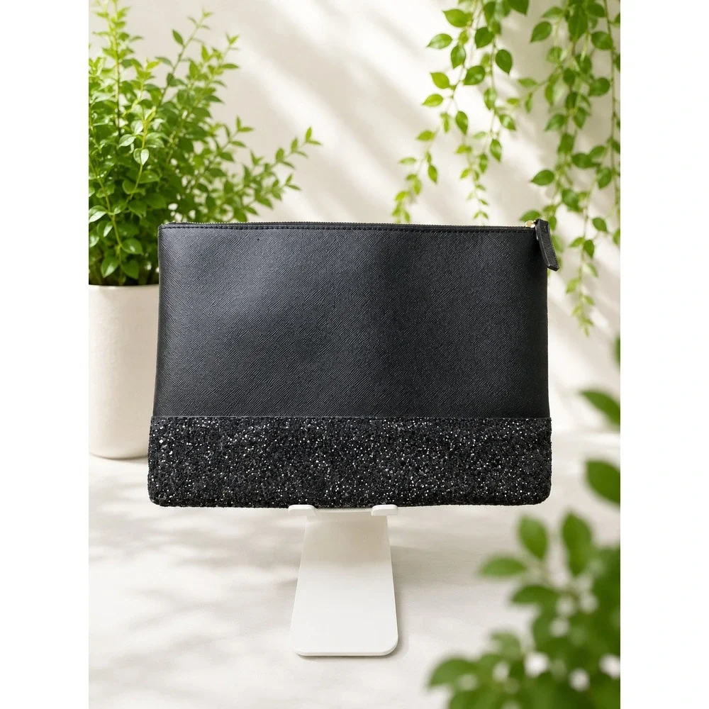 W278 Kate Spade Greta Court Glitter Pouch